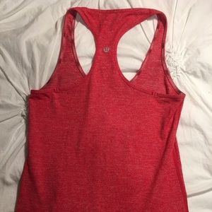 Red reversible Lululemon tank